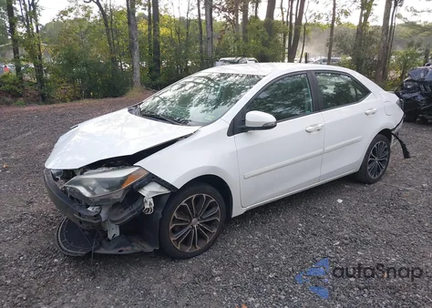 2015 Toyota Corolla S Plus из США, поврежденный, VIN 2T1BURHE6FC294360